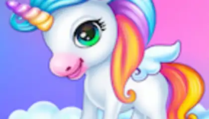 Newborn unicorn care game